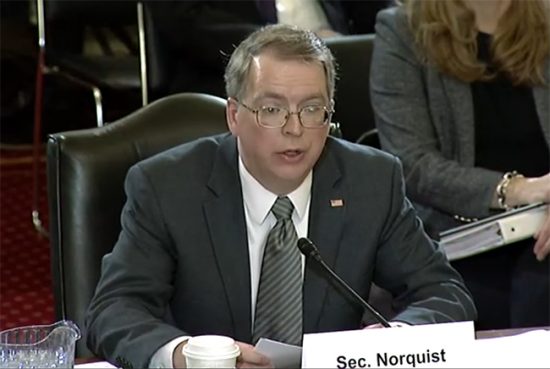 Norquist Testifies on Nov. 20