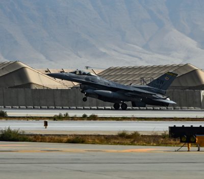 F-16 Arrives at Bagram Airfield, Afghanistan