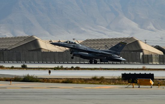 F-16 Arrives at Bagram Airfield, Afghanistan