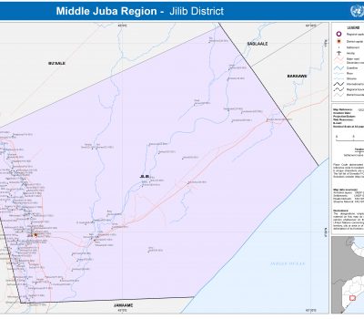 UNOCHA Middle Juba Jilib Somalia map