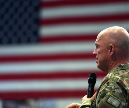 Gen. Jay Raymond Speaks at Schriever AFB All-Call