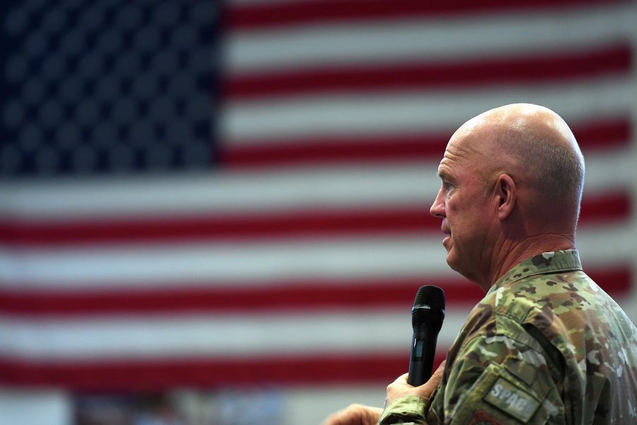 Gen. Jay Raymond Speaks at Schriever AFB All-Call
