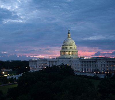 US Capitol sunset