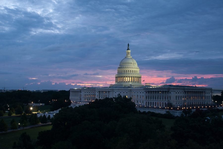 US Capitol sunset