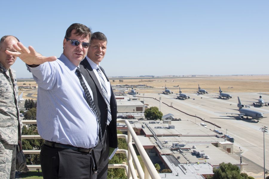 Hon. John Henderson Visits Travis AFB