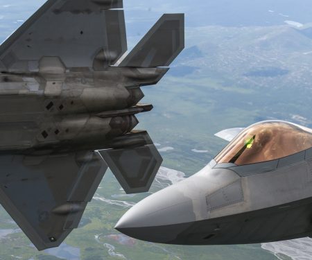 F-22 and F-16 Joint Pacific Alaska Range Complex Flight