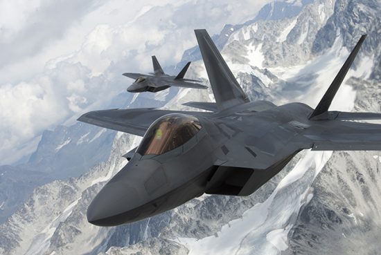 F-22 and F-16 Joint Pacific Alaska Range Complex Flight