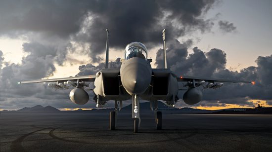 A Boeing illustration shows the F-15EX.