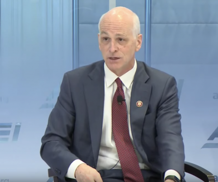 House Armed Services Committee Chairman Rep. Adam Smith (D-Wash.) speaks at the American Enterprise Institute Dec. 5, 2019.