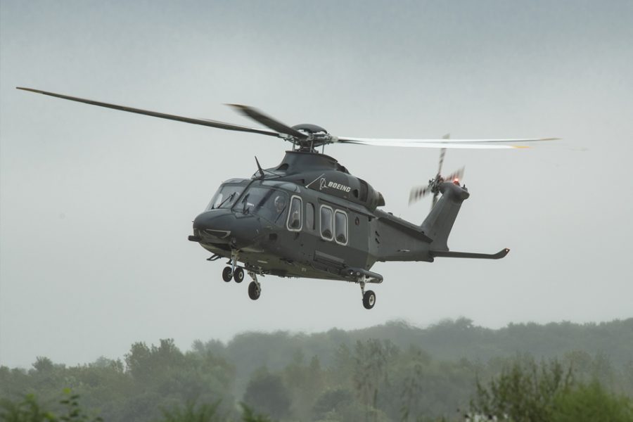 Eglin AFB, Fla., will start receiving Air Force Global Strike Command's new MH-139 patrol helicopters for testing. Boeing photo.