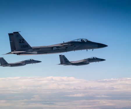 Kadena Eagles Soar Over East China Sea