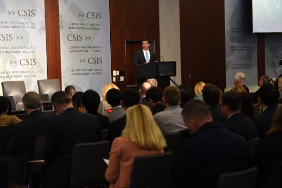 Defense Secretary Mark Esper at CSIS