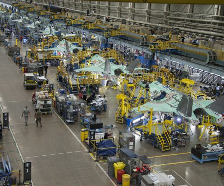 Lockheed Martin F-35 production line
