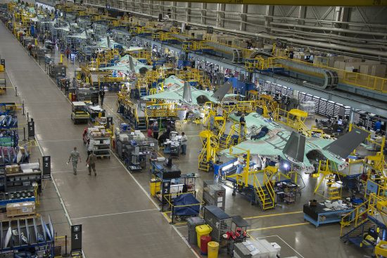 Lockheed Martin F-35 production line