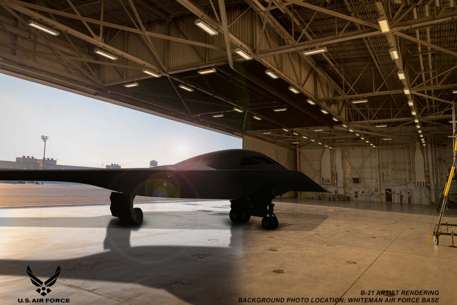 B-21 Whiteman AFB Rendering