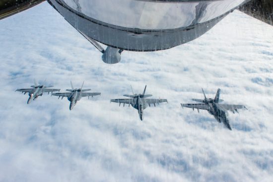 F18s Flying Over Pacific