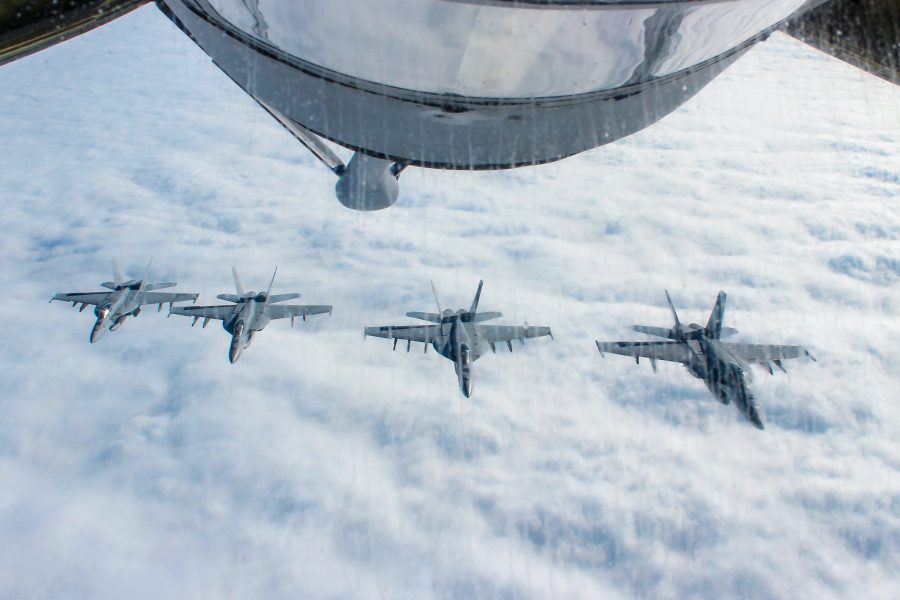 F18s Flying Over Pacific