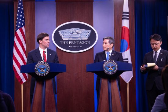 SecDef Esper and ROK Defense Minister Kyeong-doo Host Joint Press Conference