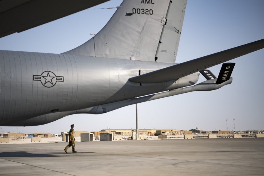 Deployed low-light KC-135 refueling mission