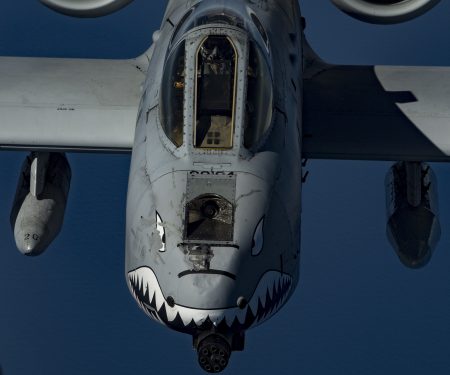 Deployed KC-10 refuels A-10s