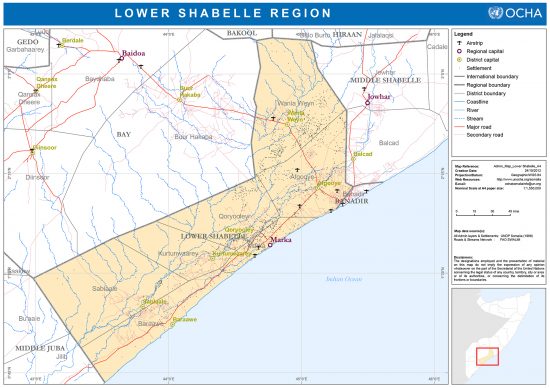 Lower Shabelle Region of Somalia