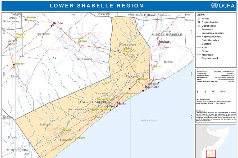 Lower Shabelle Region of Somalia