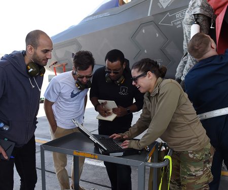 F-35 maintainers