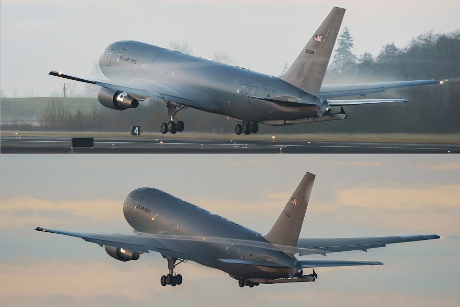 Boeing KC-46s Depart Everett