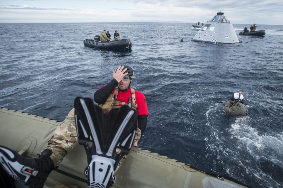 NASA Orion Program aboard USS San Diego (LPD 22) 2016