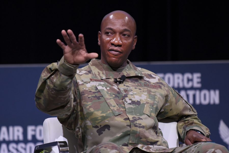 CMSAF Kaleth Wright at AWS 2020