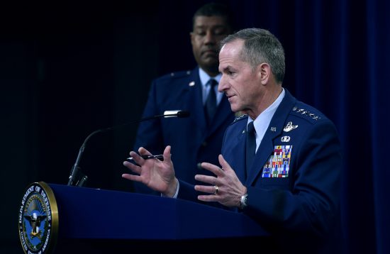 Air Force Chief of Staff Gen. David L. Goldfein conducts COVID-19 press briefing