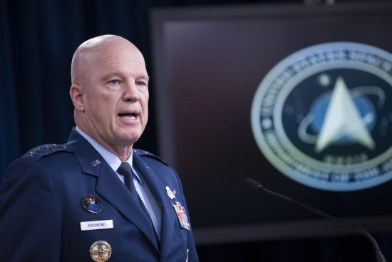 USAF Gen Raymond Briefs on Space Force, Spacecom and COVID-19