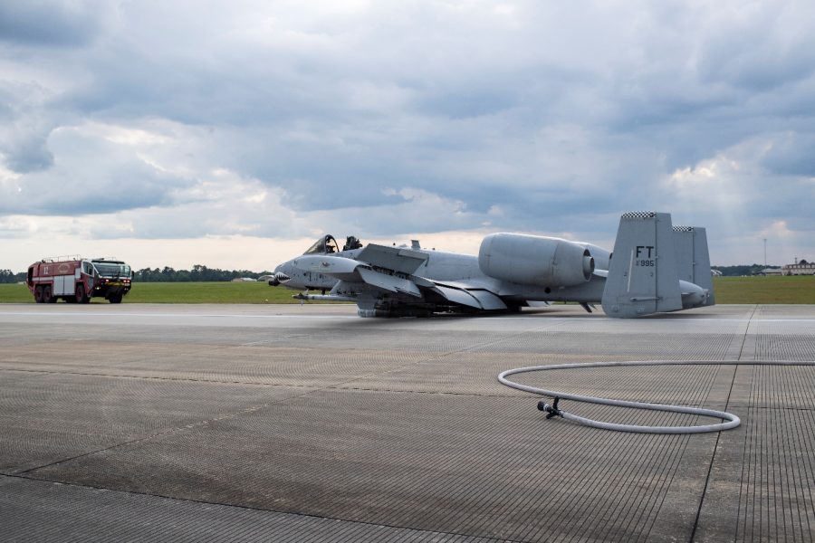 A-10 emergency landing Moody