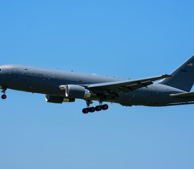 KC-46 Pegasus #7 Lands at McConnell AFB