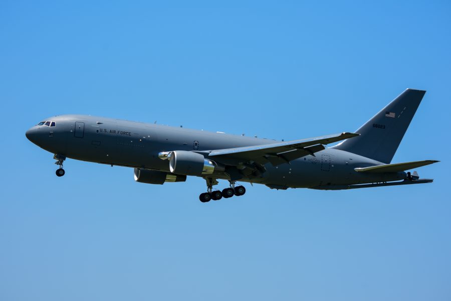 KC-46 Pegasus #7 Lands at McConnell AFB