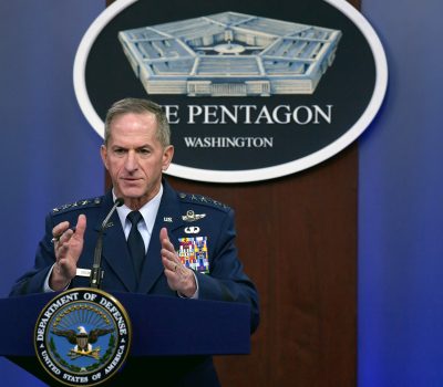 Air Force Chief of Staff Gen. David L. Goldfein conducts COVID-19 press briefing