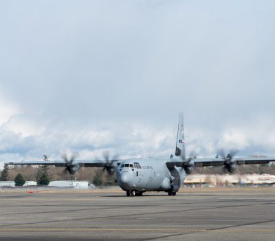 627 Hospital Center arrives at McChord Field