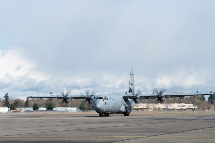 627 Hospital Center arrives at McChord Field