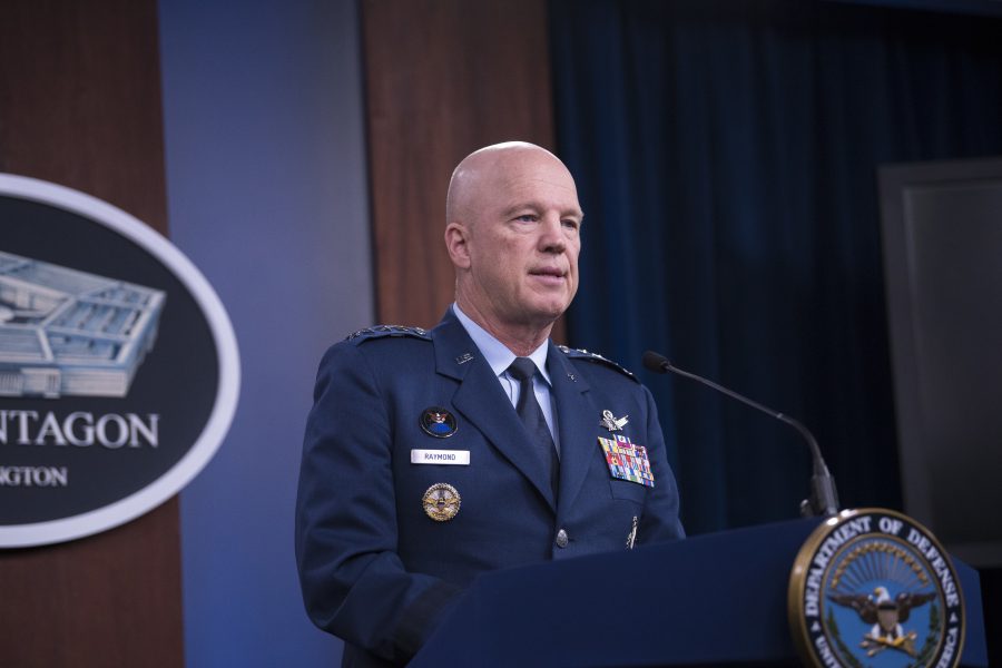 USAF Gen Raymond Briefs on Space Force, Spacecom and COVID-19