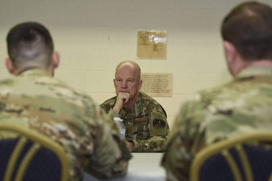 New Space Force Leader Visits Crew at Cavalier Air Station