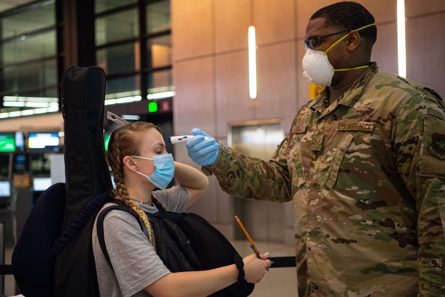 62nd APS Airmen conduct new COVID-19 screening at SeaTac