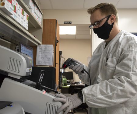 Lab testing COVID-19 samples