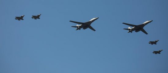 B-1s integrate with Norwegian F-35s