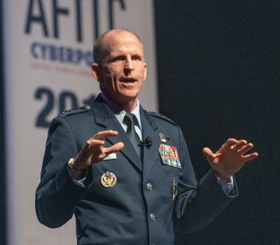 Gen. Wilson, Vice Chief of Staff of the U.S. Air Force, speaks during AFITC