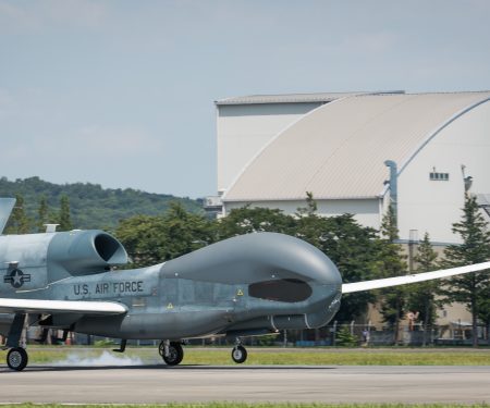 RQ-4 Global Hawk arrives at Yokota Air Base
