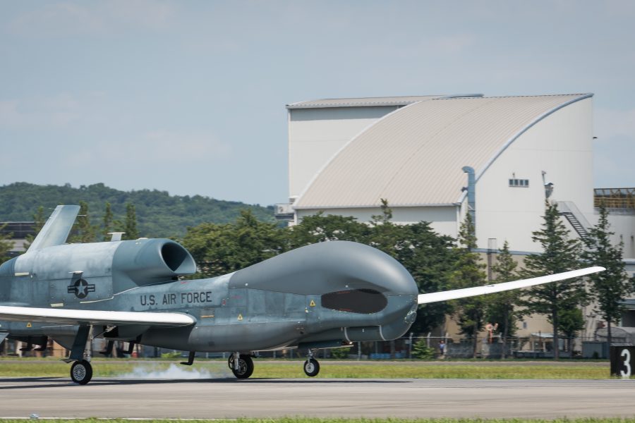 RQ-4 Global Hawk arrives at Yokota Air Base