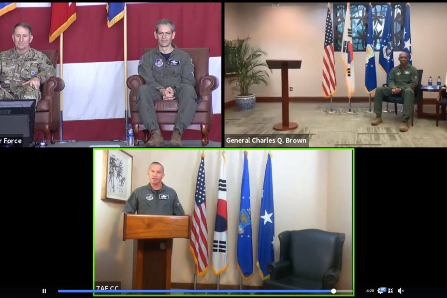 Seventh Air Force hosts first virtual change of command