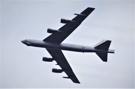 B-52 trains with Danish Navy