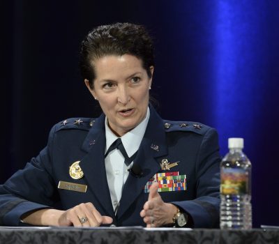 Maj. Gen. Nina Armagno at Space Symposium