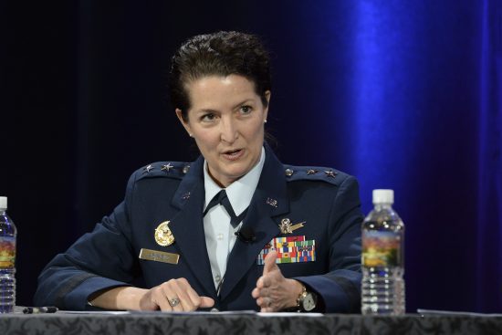Maj. Gen. Nina Armagno at Space Symposium
